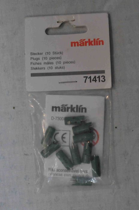 H0 - 5 fichas de ligação macho MARKLIN ref 71413