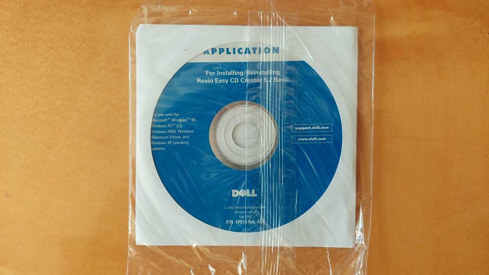 Płyty Dell Roxio Easy CD Creator 5.2 Basic+Dell CyberLink PowerDVD