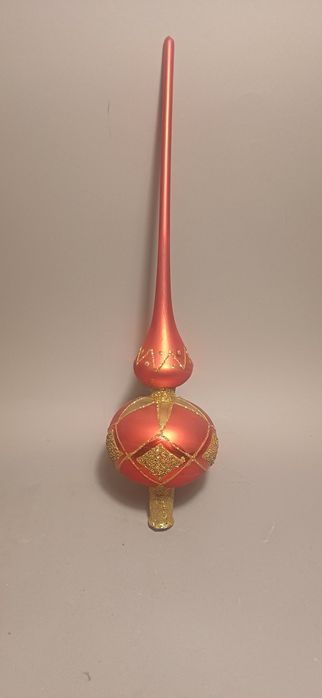 Szklany szpic bombka