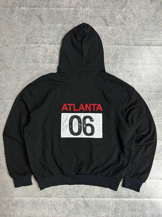 Худі Mowalola Atlanta Hooded Sweatshirt black кофта чорна худи