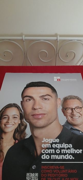 Cartaz da Liga Portuguesa contra o Cancro-Cristiano Ronaldo