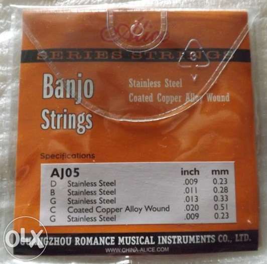 Jogo de cordas de banjo