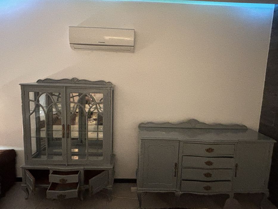 Conjunto de sala vintage cinza