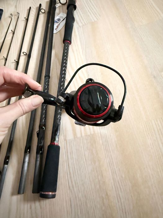 Zestaw Wędka karbonowa spinning 3m Fuji Biutifu + kołowrotek ZS3000