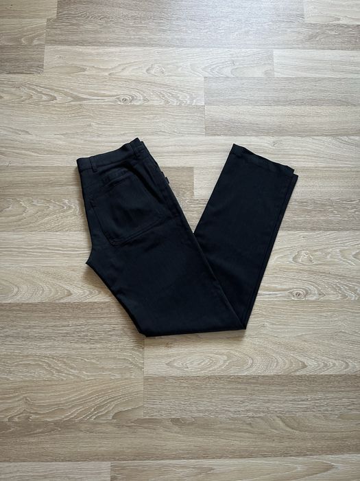 Gianfranco Ferre archive wool straight fit pants ittiere italy dark grey margiela штани