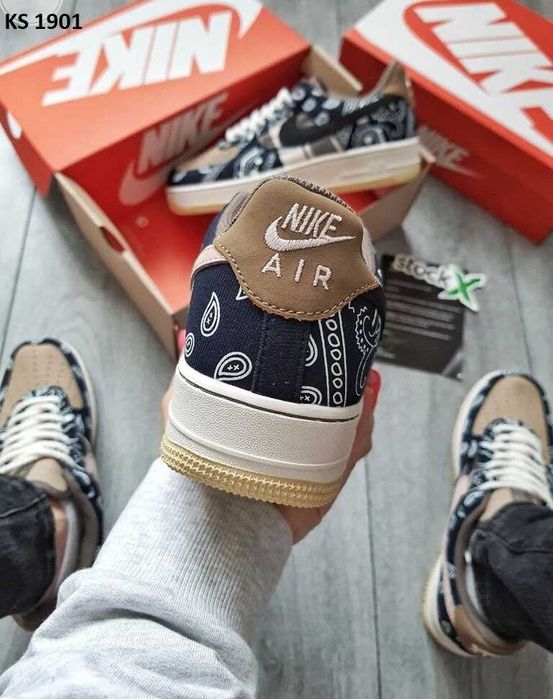 Кросівки Nike Travis Scott x Nike Air Force Cactus Jack. АРТ: KS 1901
