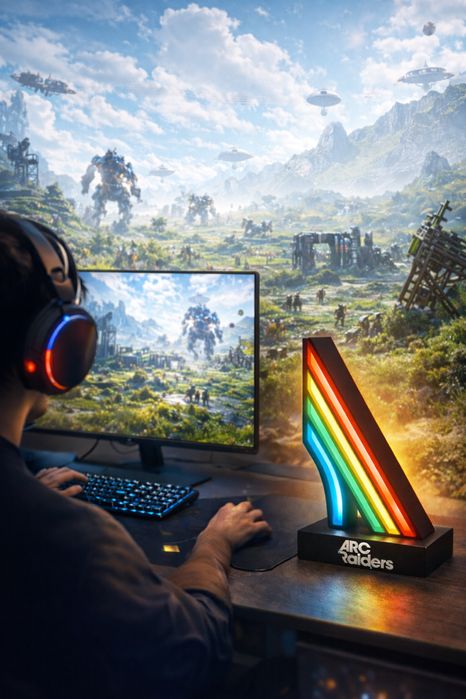 ‼️Знижка ARC Raiders Lightbox з персоналізацією | Світловий бокс з вашим нікнеймом Нічник Світильник
