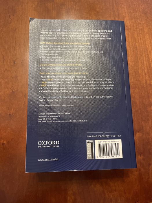 Oxford Advanced Learner’s Dictionary 9th edition