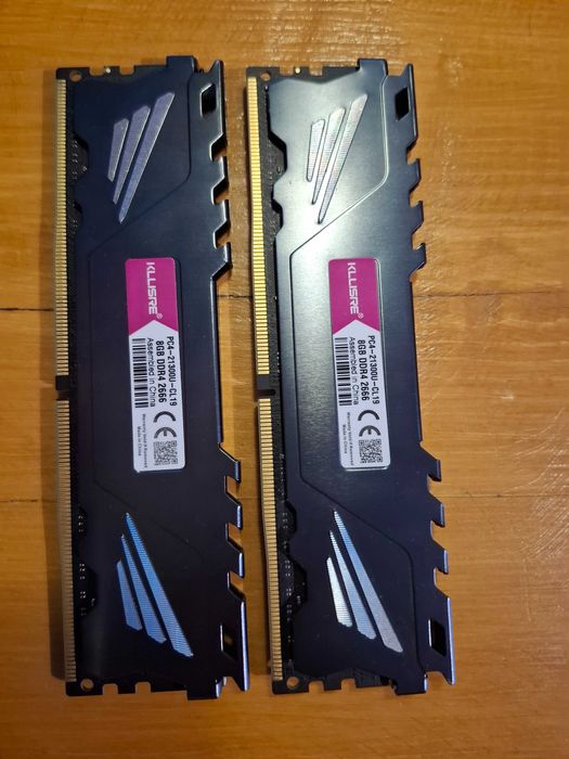 Оперативна пам'ять KLLISRE 16 gb(2x8gb) DDR4  2666MHZ CL19