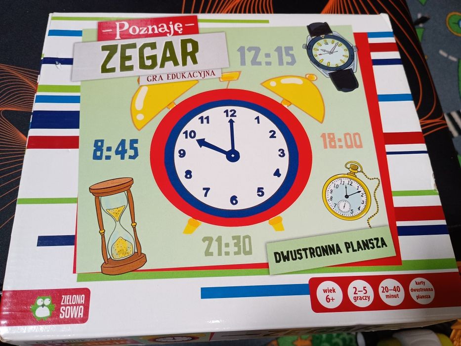Gra edukacyjna "Zegar" Zielona Sowa