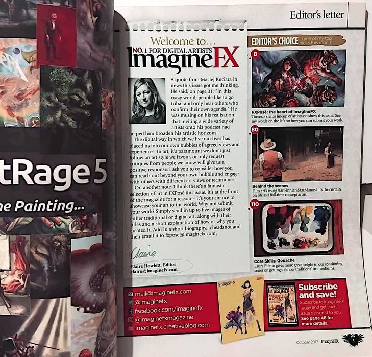 Revista Imagine FX 152, Outubro de 2017