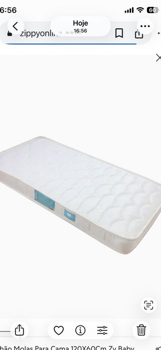 Cama para bebê nova com colchão