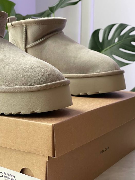 Уггі Ugg Classic Ultra Mini Platform Light Grey (36-41)