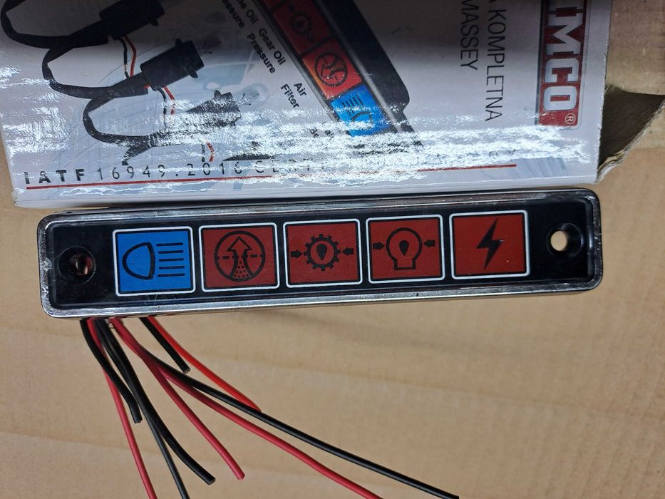 listwa kontrolek mf panel ramka obudowa lampek