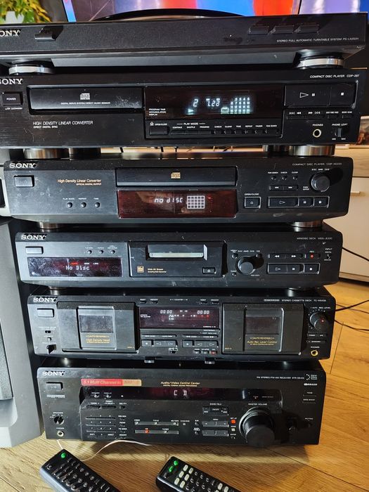 Sony wieża zestaw 6 el