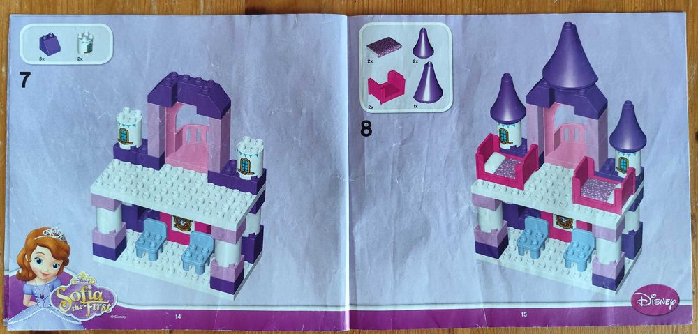 Lego Duplo 10595 Królewski zamek, instrukcja