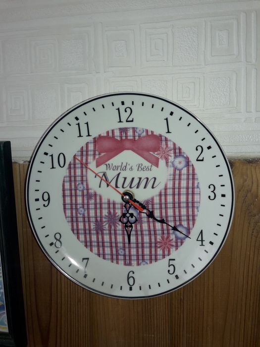 Часы настенные .(на тарелке)