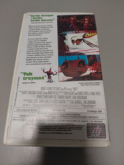 Mrówka Z na kasecie vhs
