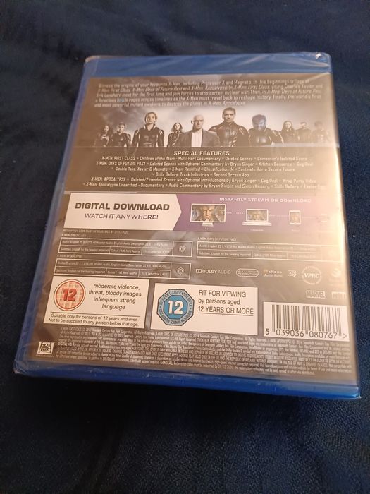X -MEN Trylogia na blu-ray .Nowe 3 filmy zafoliowane ! !
