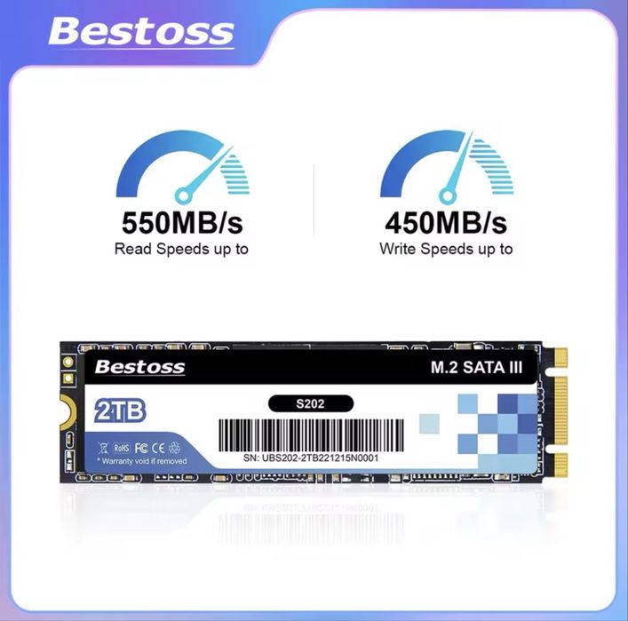 SSD-накопичувач Orico Bestos 128,256  m2 Sata 500MB/S