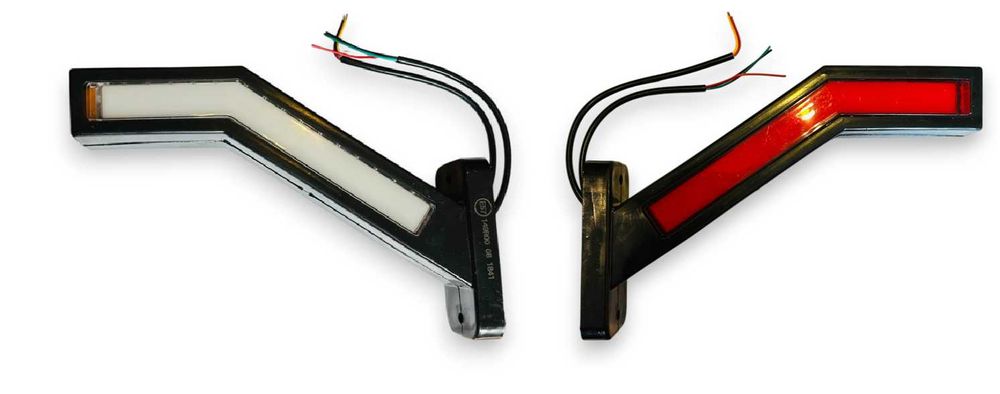 Lampa obrysowa obrysówka LED - trzy kolory - kpl prawa/lewa - Ol-Mot Kutno