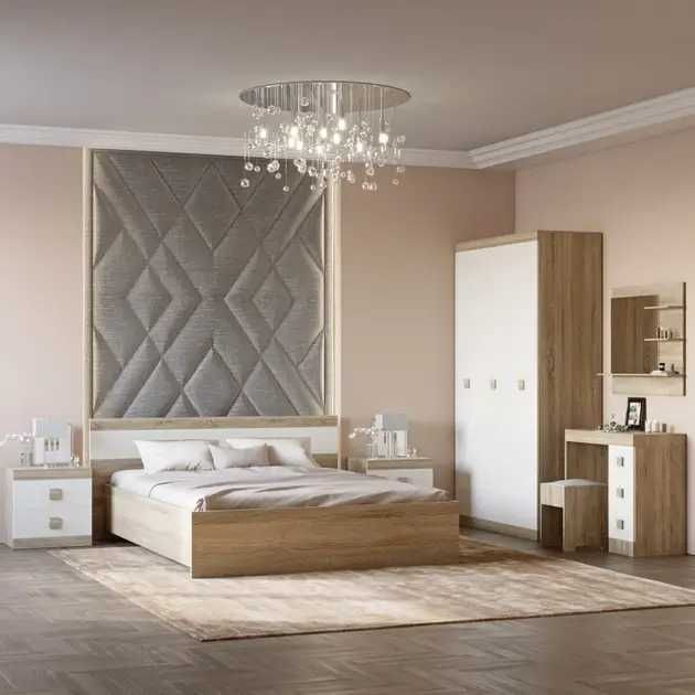 АКЦИЯ! Модульная СПАЛЬНЯ. Кровать. Комод. Прикроватная тумба