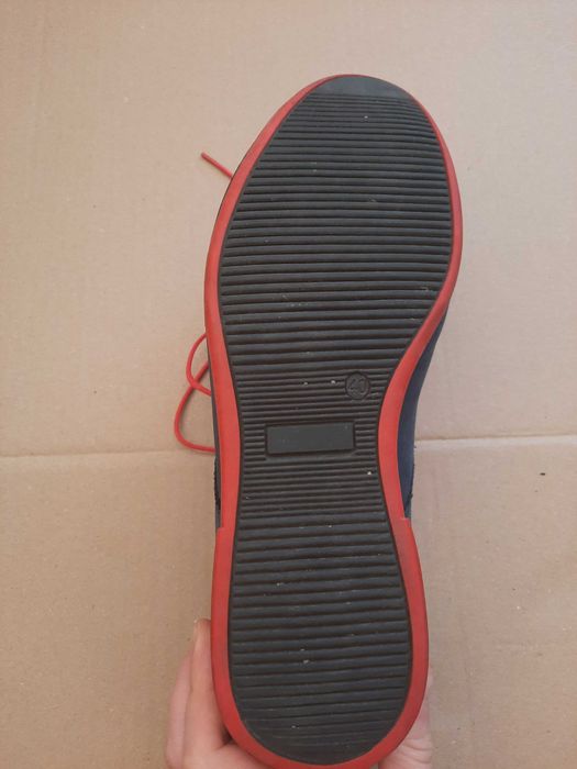 Buty męskie skóra, granat r. 40