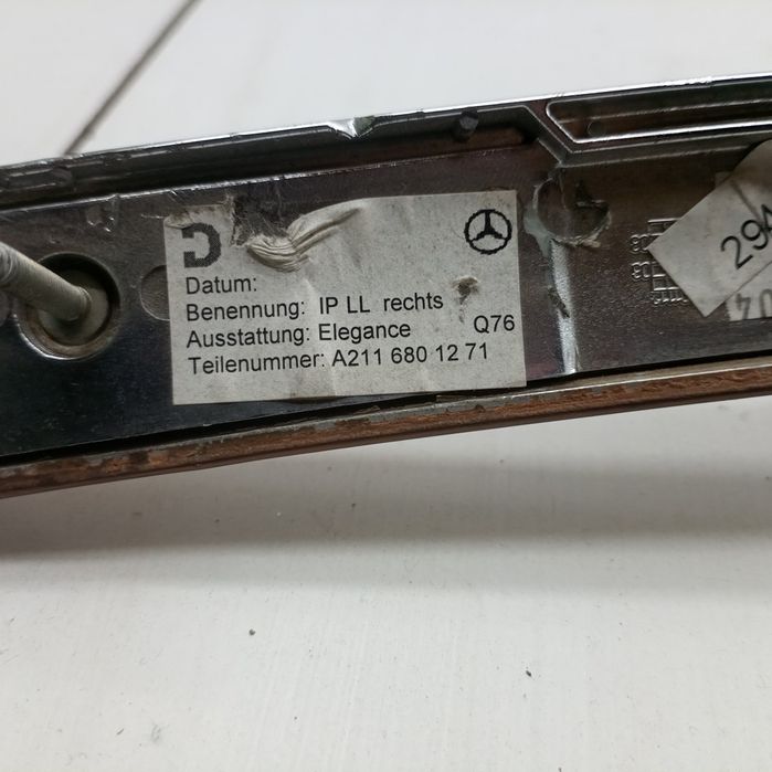 Acabamento de Tablier - MERCEDES-BENZ E-Class (W211) | 02 - 09