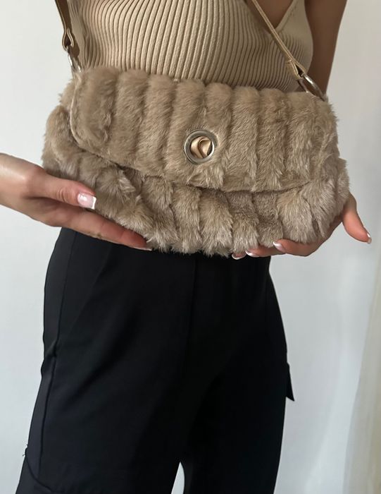 Torebka na jesień z futerka