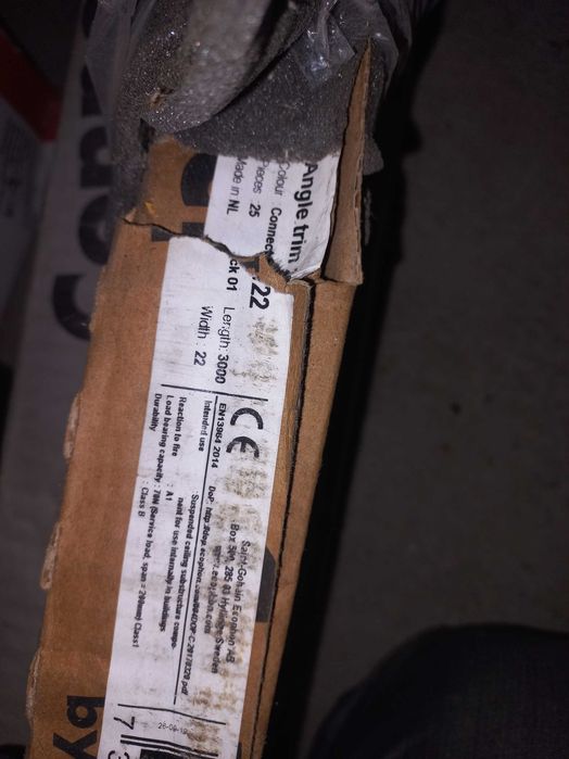 Ecophone profile czarne . Amstrong