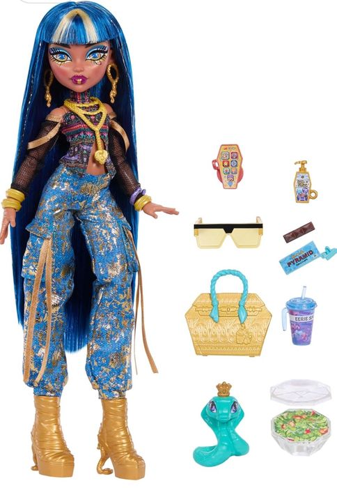 Monster high Cleo de Nile, Jinafire, Cupid Asteria, Frankie Stein, Draculaura, Clawdeen Wolf
