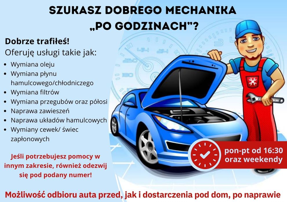 MECHANIK samochodowy po godzinach