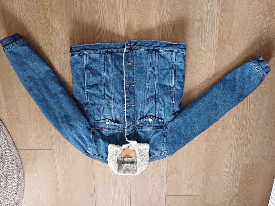 Kurtka jeansowa z kożuszkiem S 157