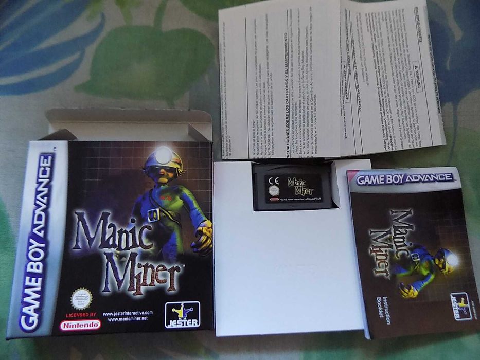 Manic Miner box 3xA ideał - Nintendo Game Boy Advance/SP, Nintendo DS!