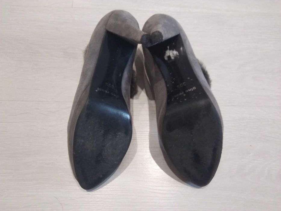 botki szare r.39,5, gino rossi