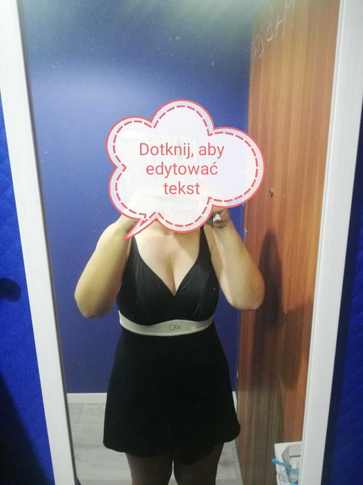 Strój kąpielowy jednoczęściowy damski czarny decathlon