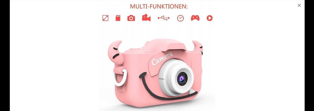 Aparat fotograficzny dla dzieci różowy