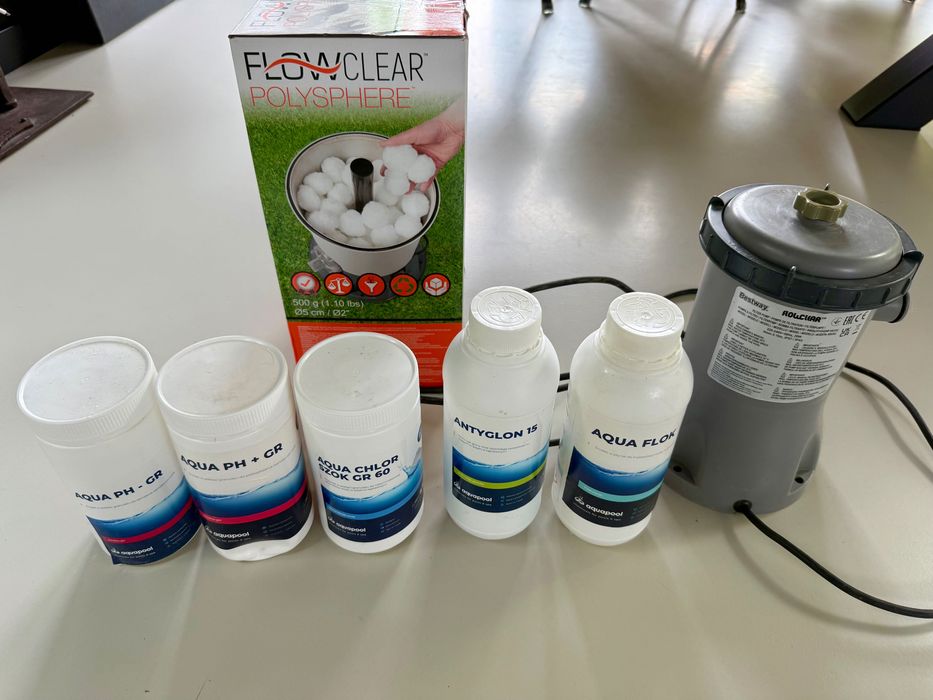 Basen Bestway 2,44x61, pompa, chemia, filtr