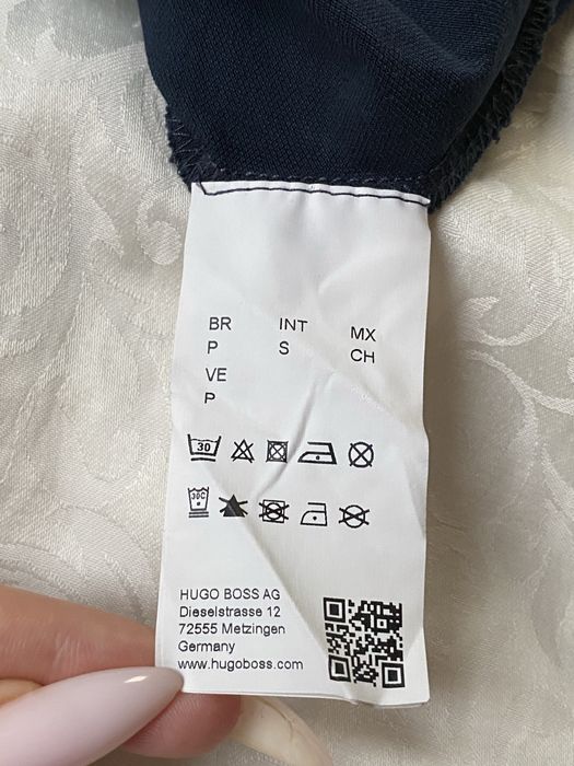 BOSS  Hugo Boss S Slim Fit синє чоловіче поло