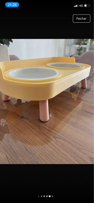 Comedouro elevado para pets