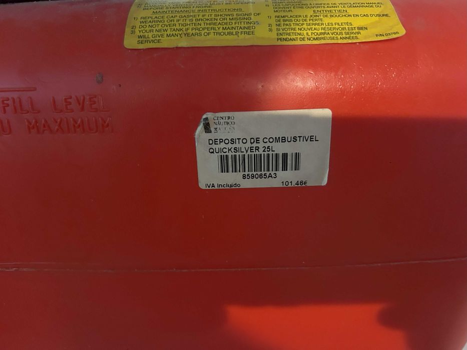 deposito de gasolina para barco de 25 lts