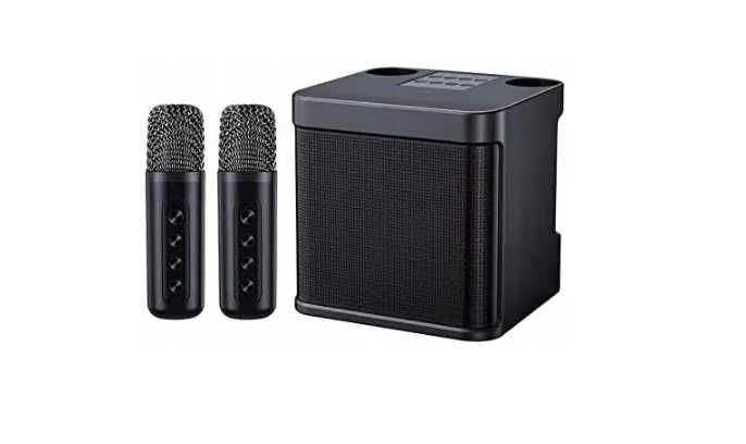 Głośnik Mumuwind Zestaw do karaoke z 2 mikrofonami RGB