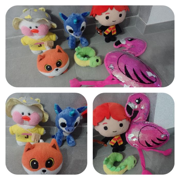 Zestaw różnych maskotek