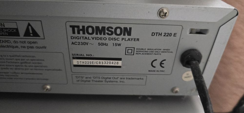 Zestaw Thomson. Amplituner Thomson DPL660HT  + DVD + Głośniki