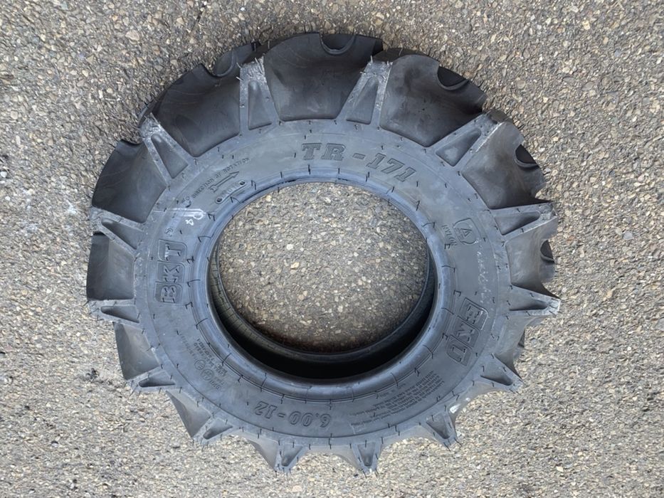 Шина BKT 6.00-12 6PR TR171! Yanmar, Kubota, Iseki, Hinomoto!