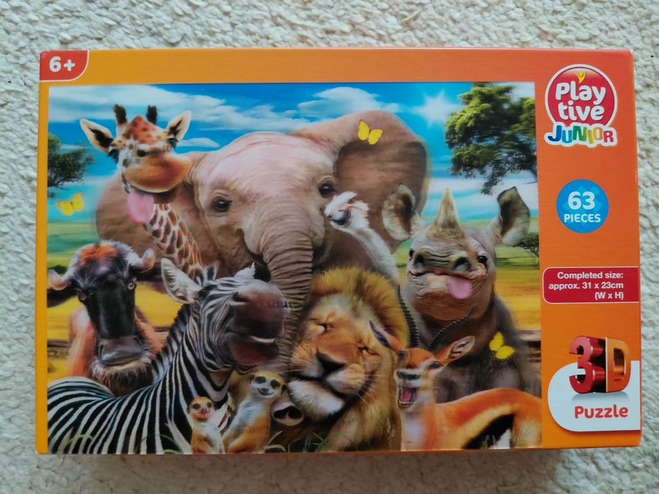 Puzle 3 D  play tive  6 +