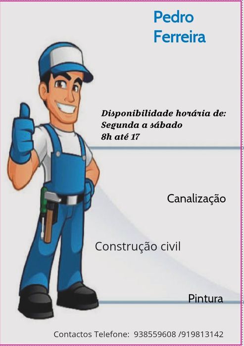 Trabalho de construção e canalização