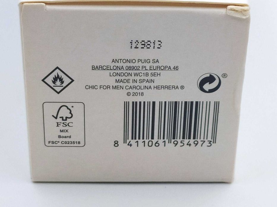 Carolina Herrera Chic for men edt 100 мл Оригинал