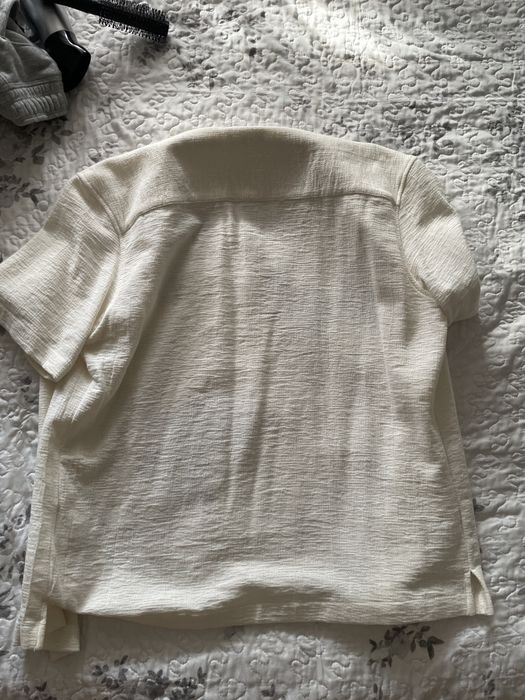 Camisa de linho Beje da zara