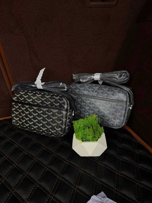 Сумка GOYARD шкіряна чоловіча кросбоді сумка месенджер через плече | Сумка Гойард шкіряна барсетка унісекс GOYARD